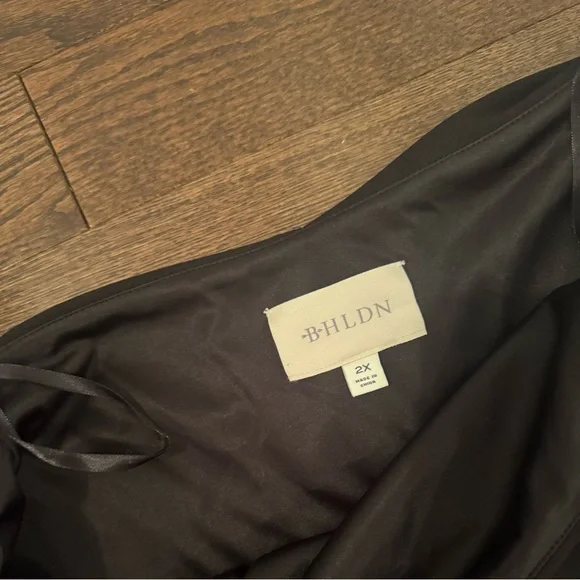 BHLDN Maci Off-The-Shoulder Stretch Crepe Mini Dress - Anthropologie - Size 2X - Picture 3 of 3